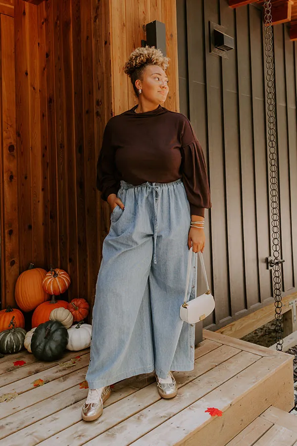 Sweet Energy Knit Top in Chestnut Curves sold by Impressions product image thumbnail 4