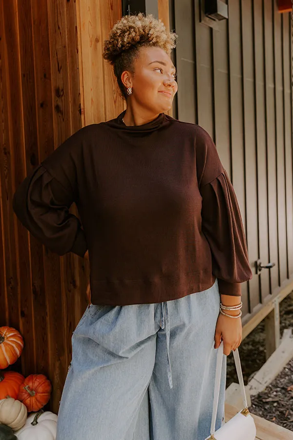 Sweet Energy Knit Top in Chestnut Curves sold by Impressions product image thumbnail 3