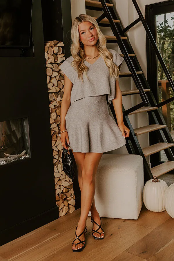 Chic A La Mode Knit Top in Grey sold by Impressions product image thumbnail 2