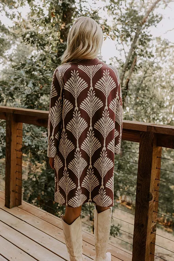 The Deco Dream Knit Mini Dress in Chocolate sold by Impressions product image thumbnail 5