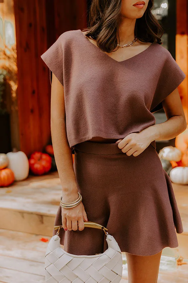 Chic A La Mode Knit Top in Mocha sold by Impressions product image thumbnail 4