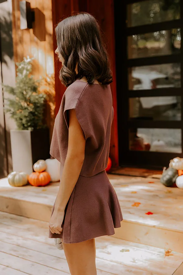 Chic A La Mode Knit Top in Mocha sold by Impressions product image thumbnail 5