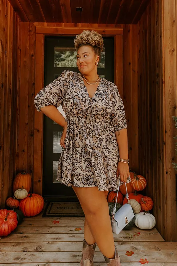 Wishful Weekend Floral Mini Dress Curves sold by Impressions product image thumbnail 2