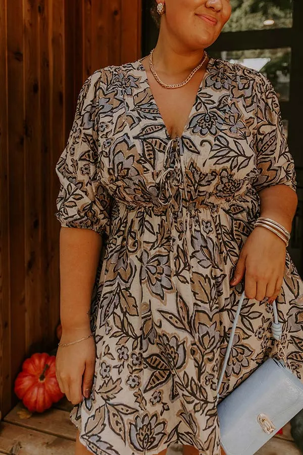 Wishful Weekend Floral Mini Dress Curves sold by Impressions product image thumbnail 3