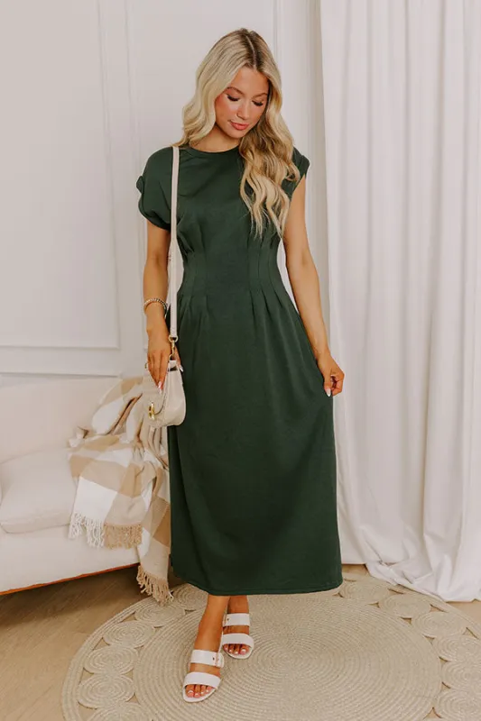 Soho Penthouse Midi Dress in Hunter Green sold by Impressions