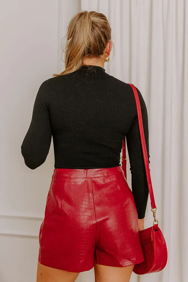 Simply Chic Ribbed Bodysuit in Black sold by Impressions product image thumbnail 4