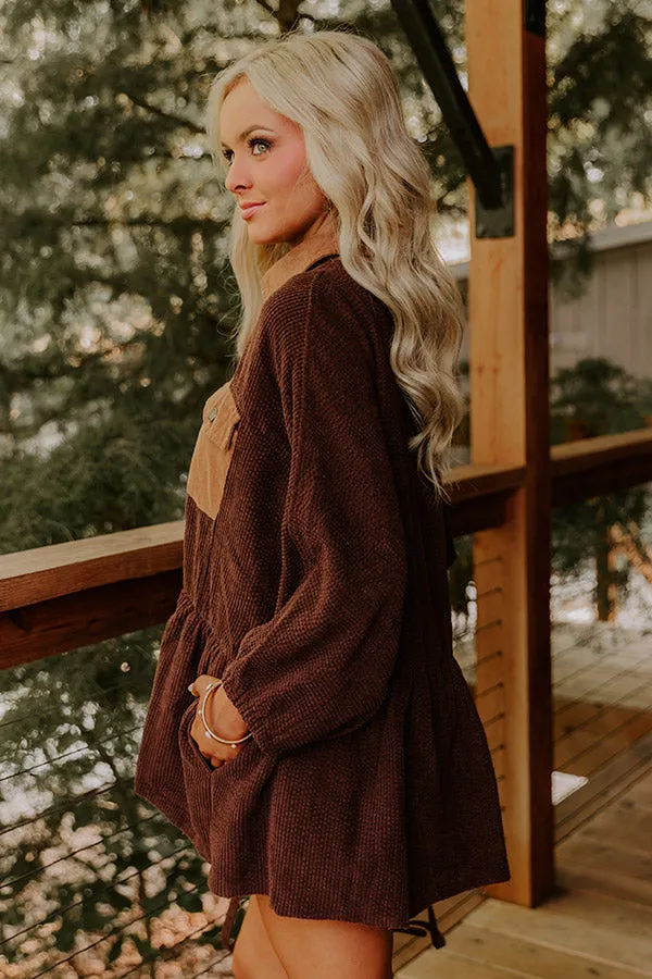 Everyday Adventure Corduroy Button Up Top in Chestnut sold by Impressions product image thumbnail 5