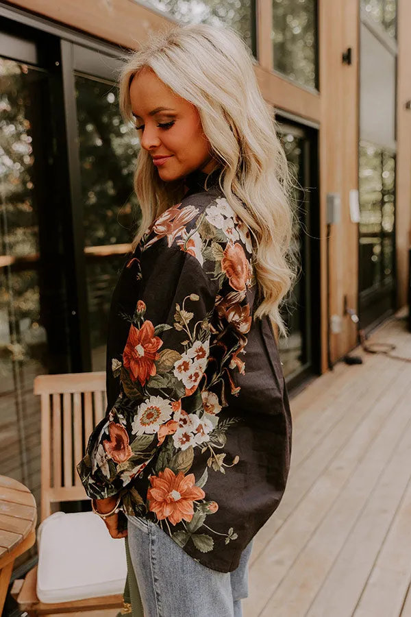 Uptown Poise Floral Top in Black sold by Impressions product image thumbnail 5