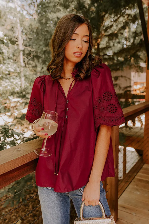 Uptown Allure Eyelet Top sold by Impressions product image thumbnail 4