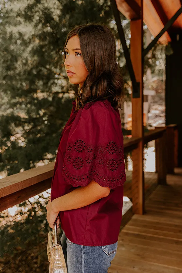 Uptown Allure Eyelet Top sold by Impressions product image thumbnail 2