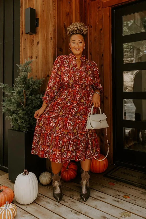 Blooming Keepsake Floral Midi Dress Curves sold by Impressions product image thumbnail 4