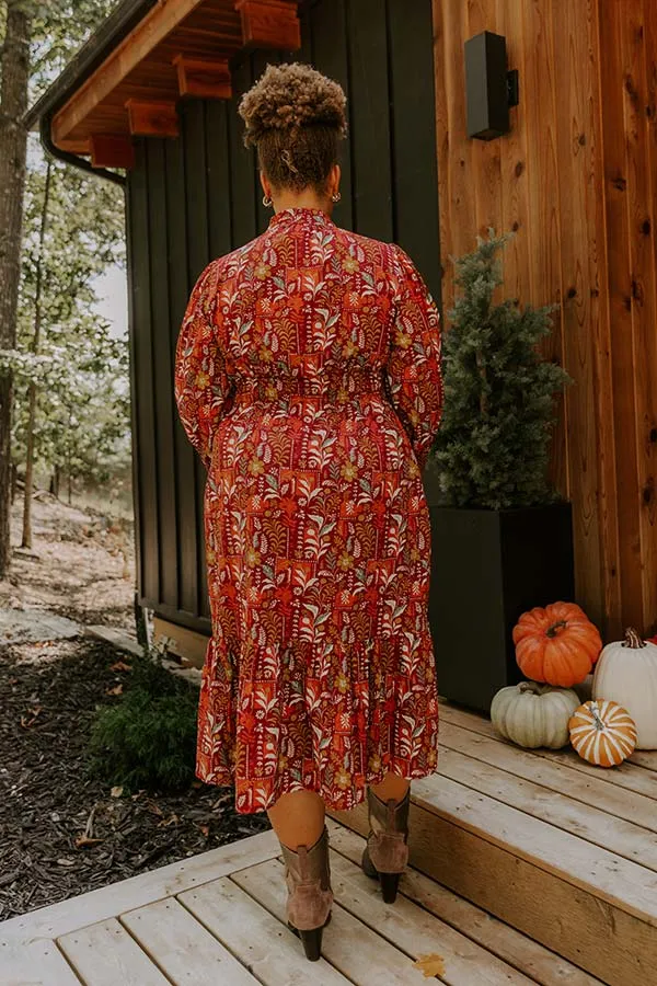 Blooming Keepsake Floral Midi Dress Curves sold by Impressions product image thumbnail 5