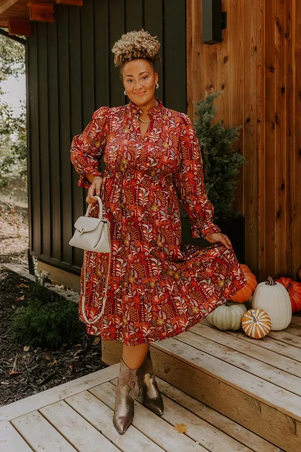 Blooming Keepsake Floral Midi Dress Curves sold by Impressions product image thumbnail 2