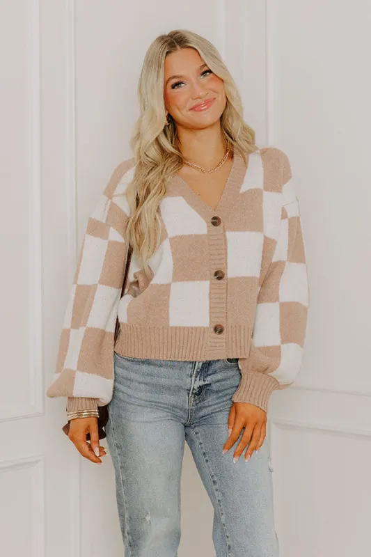 Style Check Knit Cardigan sold by Impressions
