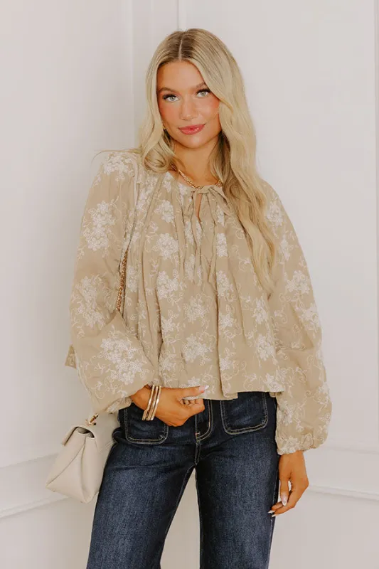 Kind Soul Floral Embroidered Top sold by Impressions
