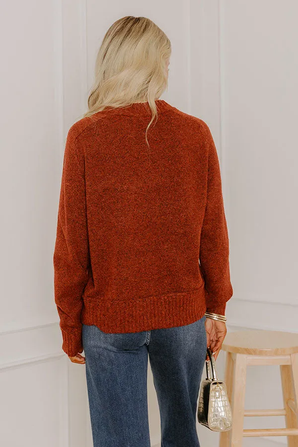 Modern Comfort Knit Sweater in Rust sold by Impressions product image thumbnail 5