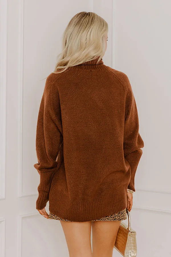 Cozy Reverie Knit Sweater in Chocolate sold by Impressions product image thumbnail 5