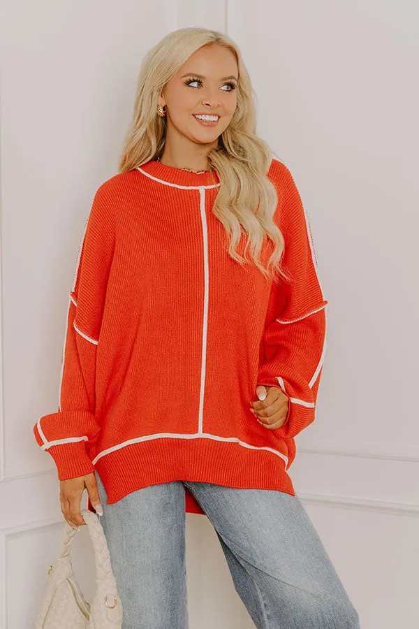 The Cozy Edit Knit Sweater in Scarlet sold by Impressions product image thumbnail 2