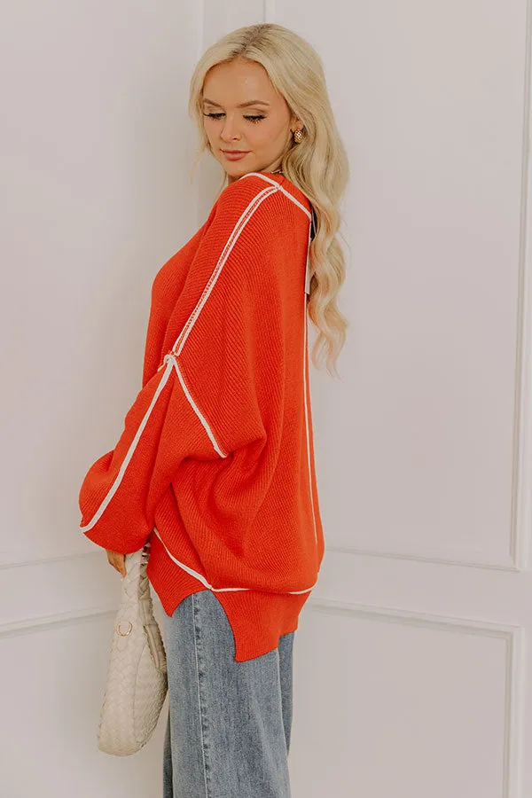 The Cozy Edit Knit Sweater in Scarlet sold by Impressions product image thumbnail 4