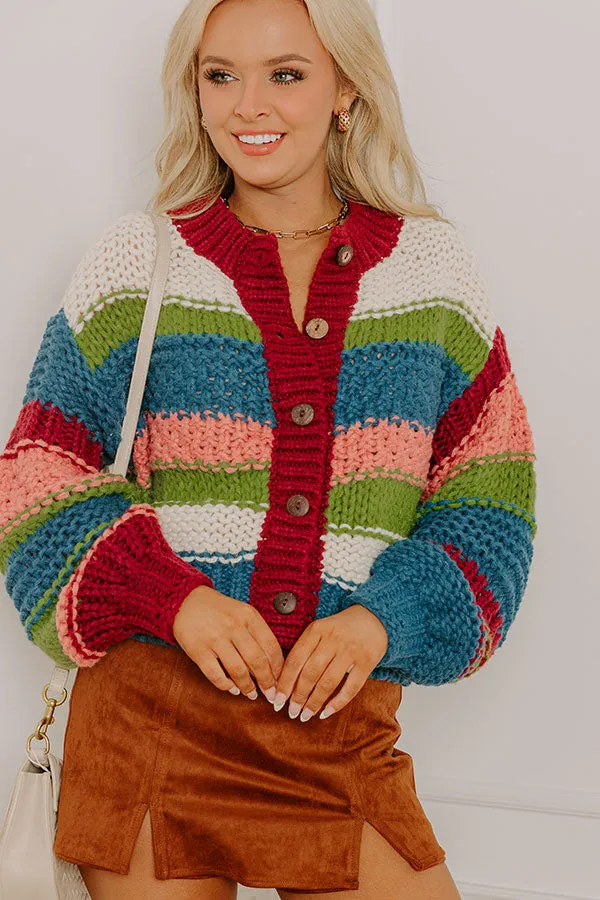 Cozy Retreat Stripe Knit Cardigan sold by Impressions product image thumbnail 3