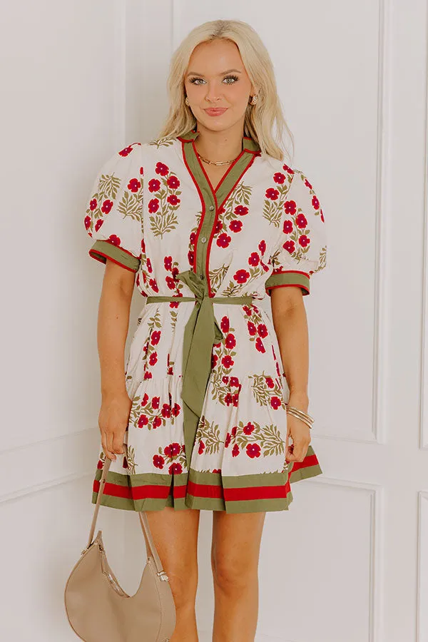 Polished Uptown Floral Mini Dress sold by Impressions product image thumbnail 4