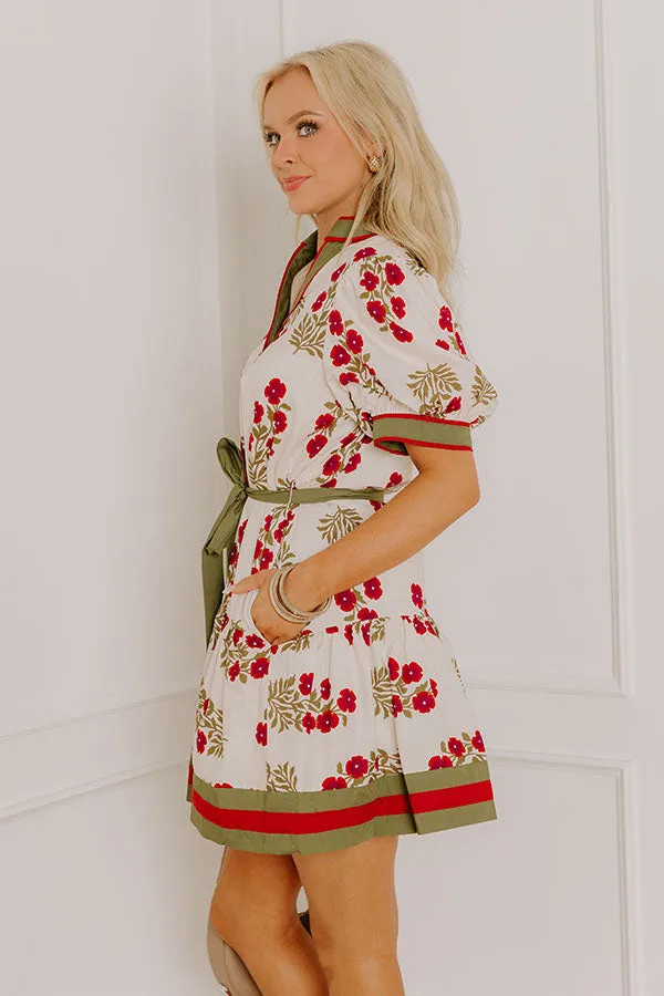 Polished Uptown Floral Mini Dress sold by Impressions product image thumbnail 5