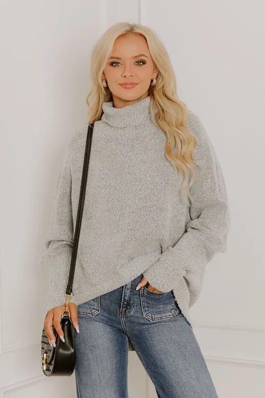 Cozy Reverie Knit Sweater in Grey sold by Impressions