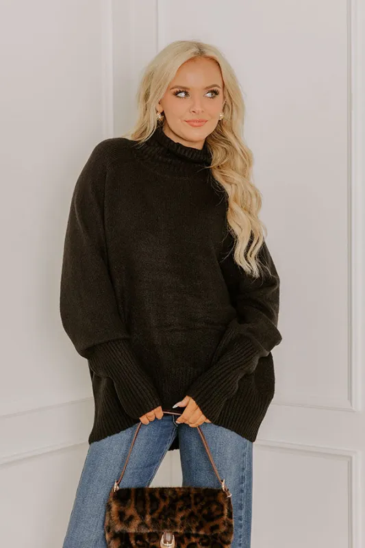 Cozy Reverie Knit Sweater in Black sold by Impressions