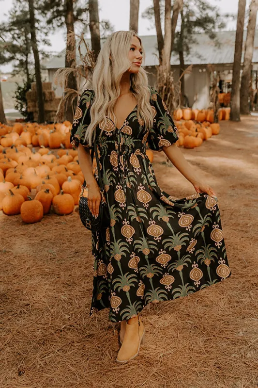 Caught Your Glance Midi Dress sold by Impressions