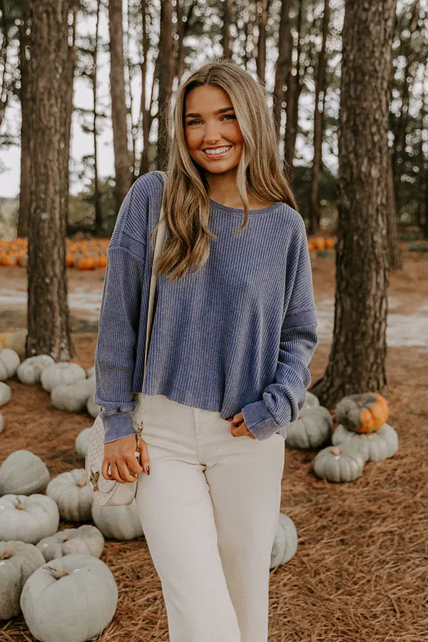 Morning Hike Waffle Knit Top in Riverside sold by Impressions product image thumbnail 5