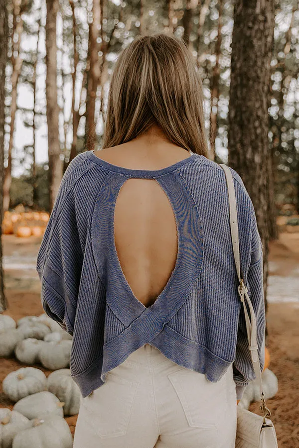 Morning Hike Waffle Knit Top in Riverside sold by Impressions product image thumbnail 2