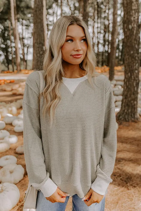 Pinewood Warmth Waffle Knit Top sold by Impressions