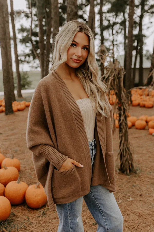 Cuddle Charm Oversized Knit Cardigan in Mocha sold by Impressions product image thumbnail 5