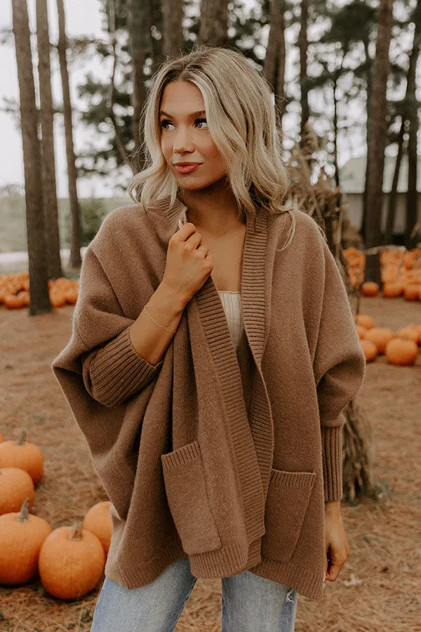 Cuddle Charm Oversized Knit Cardigan in Mocha sold by Impressions product image thumbnail 2