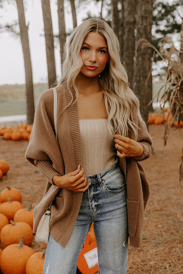 Cuddle Charm Oversized Knit Cardigan in Mocha sold by Impressions product image thumbnail 3