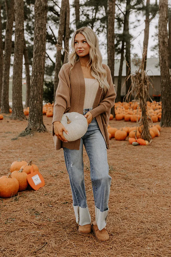 Cuddle Charm Oversized Knit Cardigan in Mocha sold by Impressions product image thumbnail 4