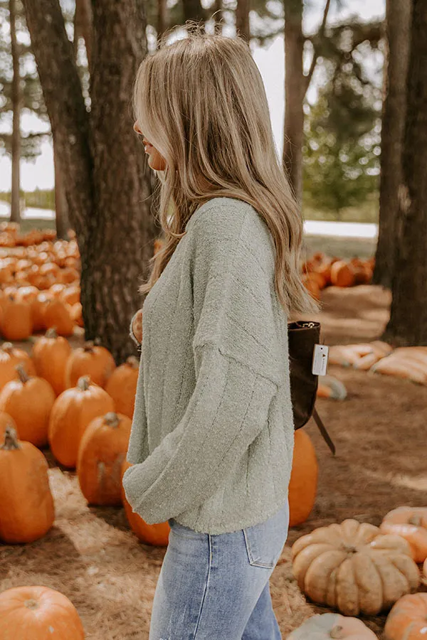 Sunday Snuggle Knit Sweater in Sage sold by Impressions product image thumbnail 3