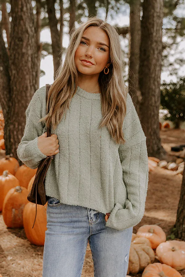 Sunday Snuggle Knit Sweater in Sage sold by Impressions product image thumbnail 4