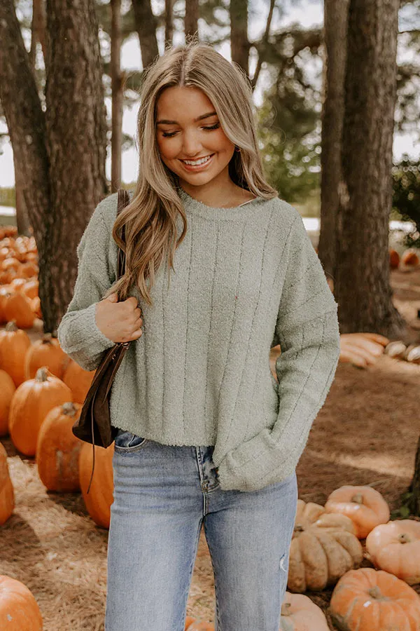 Sunday Snuggle Knit Sweater in Sage sold by Impressions product image thumbnail 5