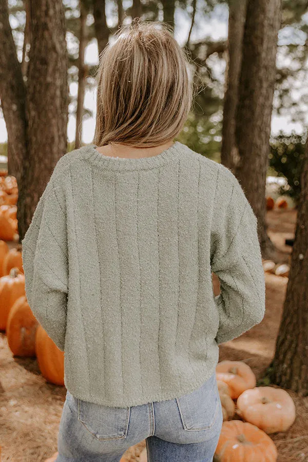 Sunday Snuggle Knit Sweater in Sage sold by Impressions product image thumbnail 2