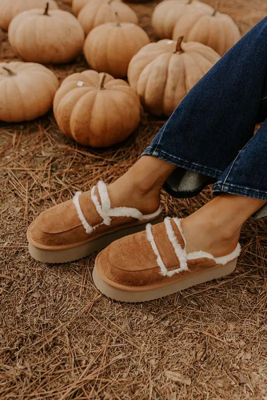Veg Out Faux Suede Platform Mule sold by Impressions