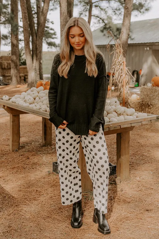 Cozy Embrace Oversized Knit Sweater in Black sold by Impressions