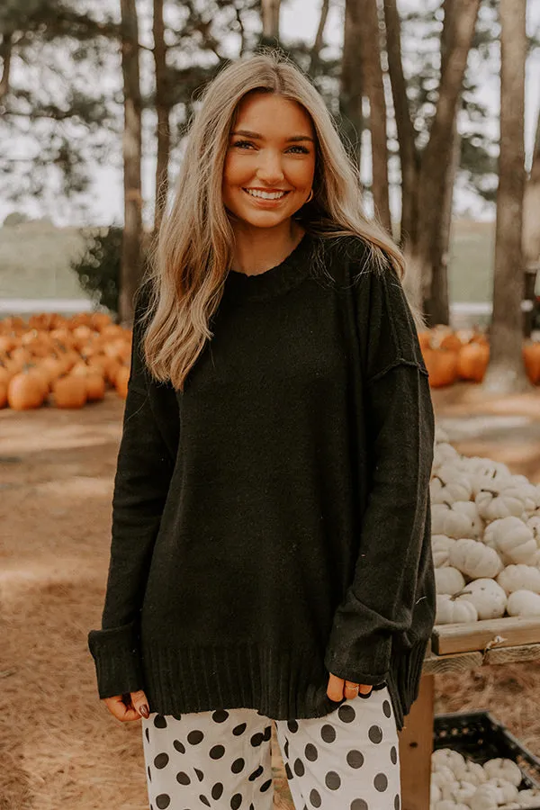 Cozy Embrace Oversized Knit Sweater in Black sold by Impressions product image thumbnail 2