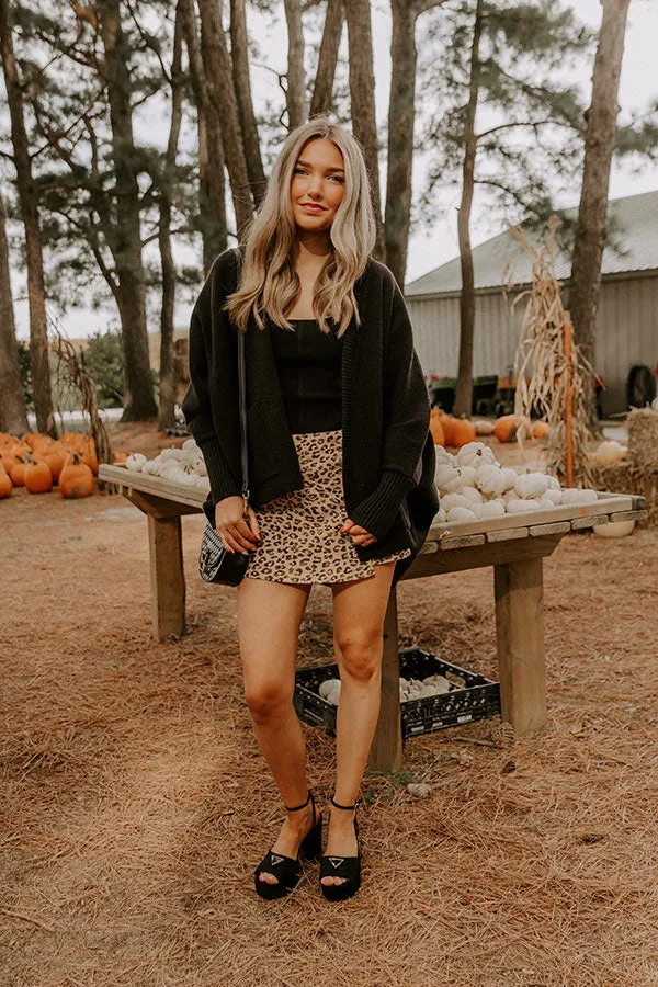 Cuddle Charm Oversized Knit Cardigan in Black sold by Impressions product image thumbnail 3