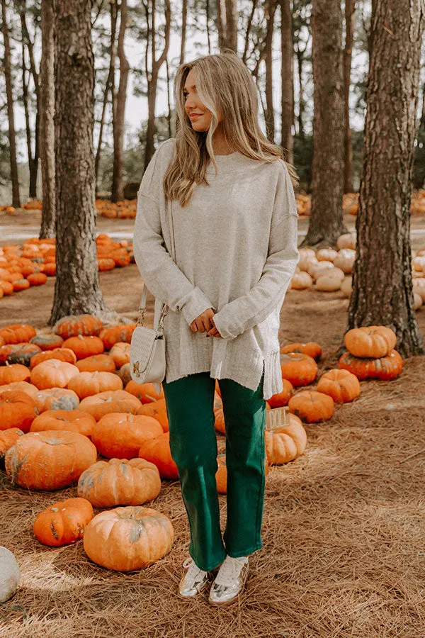 Cozy Embrace Oversized Knit Sweater in Oatmeal sold by Impressions product image thumbnail 5