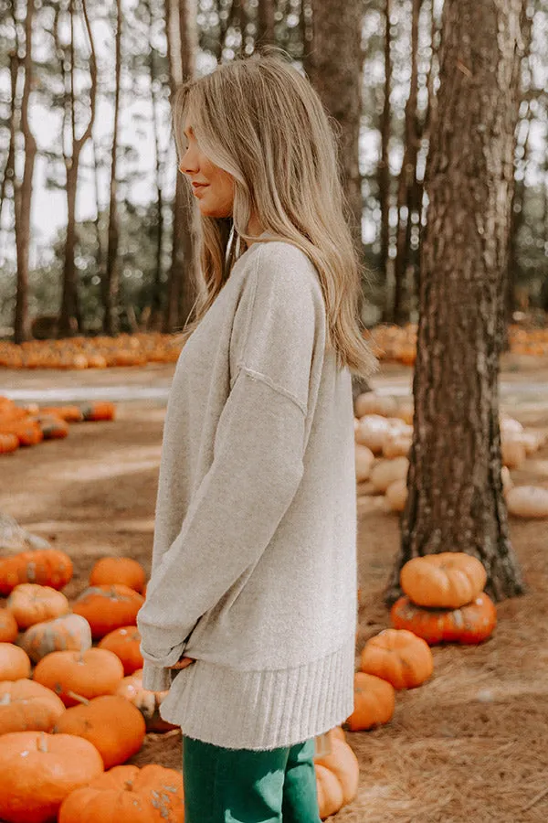 Cozy Embrace Oversized Knit Sweater in Oatmeal sold by Impressions product image thumbnail 3