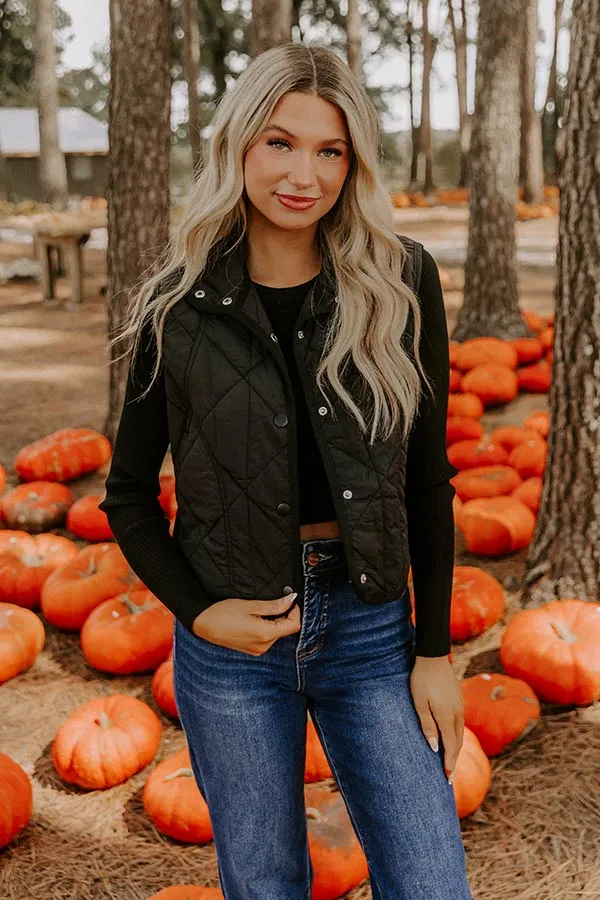 Morning Dew Quilted Vest in Black sold by Impressions product image thumbnail 5