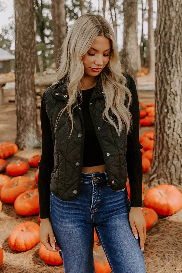 Morning Dew Quilted Vest in Black sold by Impressions product image thumbnail 3