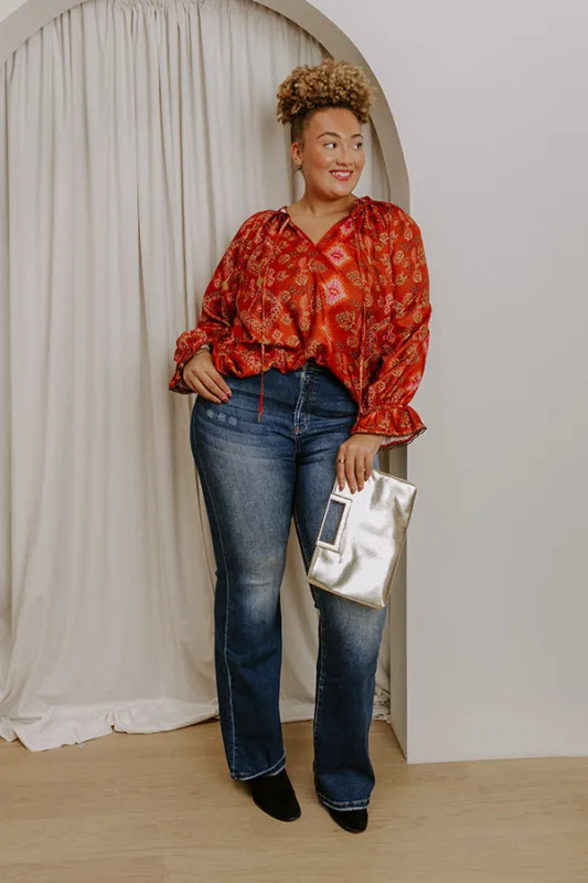 RISEN Francesca High Waist Bootcut Jean Curves sold by Impressions