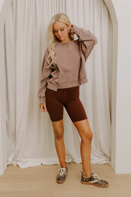 Morning Dew Vintage Wash Sweatshirt in Hazelnut sold by Impressions